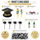 Oasis Supply, Graduation Cake Decorating Kits with Sprinkles (Various Color Grad Caps)