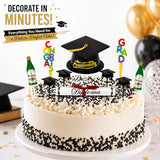 Oasis Supply, Graduation Cake Decorating Kits with Sprinkles (Various Color Grad Caps)