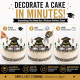Oasis Supply, Graduation Cake Decorating Kits with Sprinkles (Various Color Grad Caps)