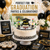 Oasis Supply, Graduation Cake Decorating Kits with Sprinkles (Various Color Grad Caps)