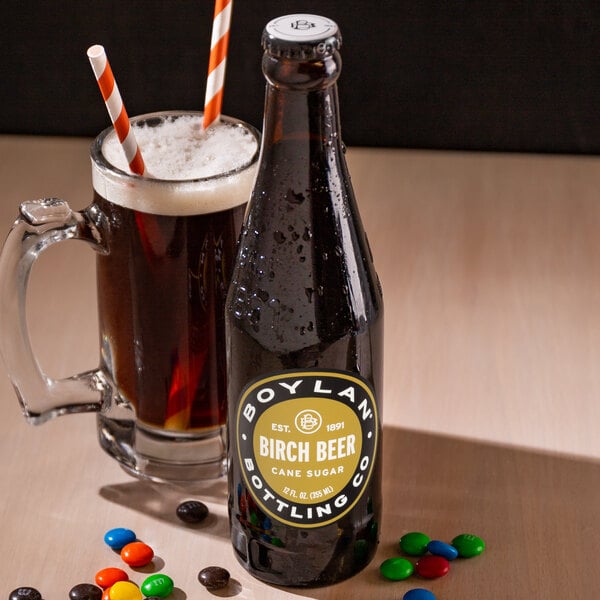 Boylan Bottling Co. Original Birch Beer 12 fl. oz. - 24/Case