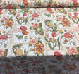 Botanic Garden In Botanical Mount Vernon 100 Percent Cotton Fabric - Floral, Tropical Botanical, Beige/Green/Red, 54" Width (1 Yard)