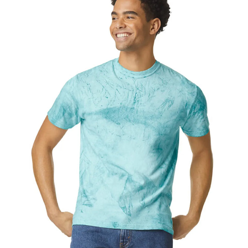 Comfort Colors 1745 Blast Cotton T-Shirt - Sea Glass, Garment Dyed, Relaxed Fit (1 Shirt)