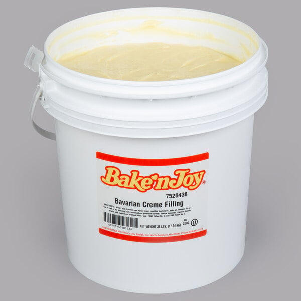 Bake'n Joy 38 lb. Bavarian Creme Filling Pail