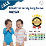 RADYAN® Infant Fine Jersey Long Sleeve Bodysuit