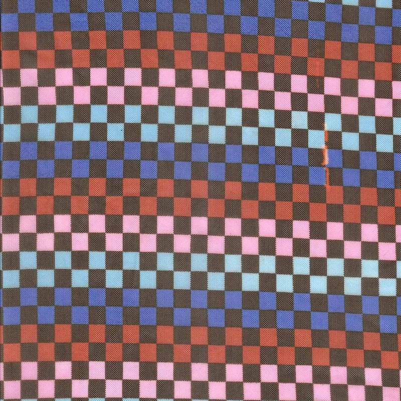 1 Yard Checkered Mesh Fabric Lightweight Stretch Sheer, 54” Wide Polyester Spandex