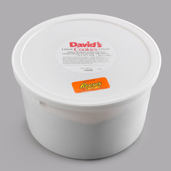 David's Cookies Peanut Butter Edible Cookie Dough with Reese's® Mini Pieces 8 lb. - 2/Case