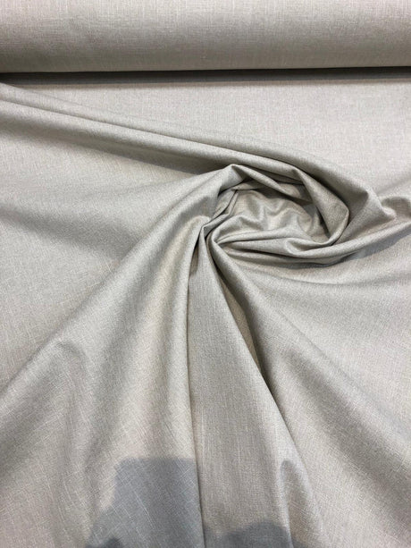 Jefferson Natural Beige Felt Backed Polyester Fabric - Beige, Felt Backed, 57" Width (1 Yard)
