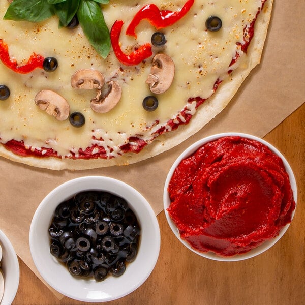 Napoli Foods #10 Super Heavy Pizza Sauce with Basil - 6/Case