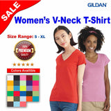 Gildan® Softstyle Women’s V-Neck Short Sleeve T-Shirt