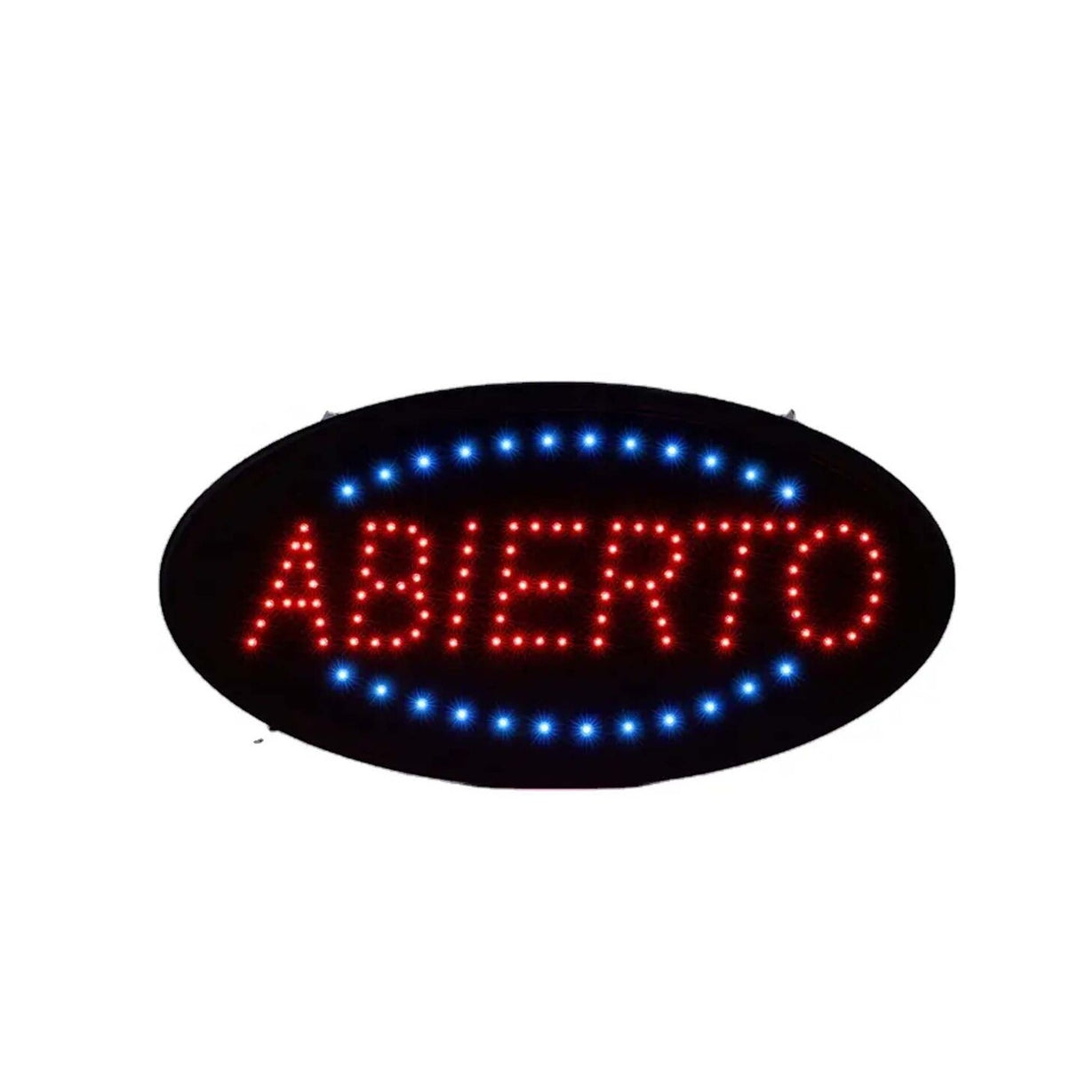 Custom ABIERTO LED Hanging Sign