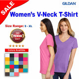 Gildan® Women’s V-Neck Short Sleeve T-Shirt
