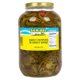 B&G San Del 1 Gallon Jar Cut Sweet Peppers with Sweet Brine - 4/Case