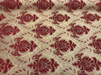 Sabrina Ruby Damask Chenille Fabric - Ruby Damask Pattern, 59" Width (1 Yard)