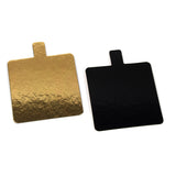 Square Double Sided Gold & Black Mono Board with Tab, 3" (8cm) - Case of 200