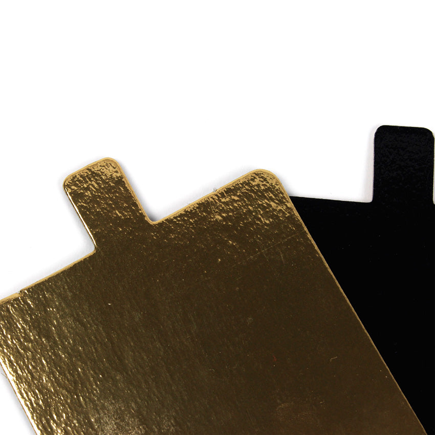 Square Double Sided Gold & Black Mono Board with Tab, 3" (8cm) - Case of 200