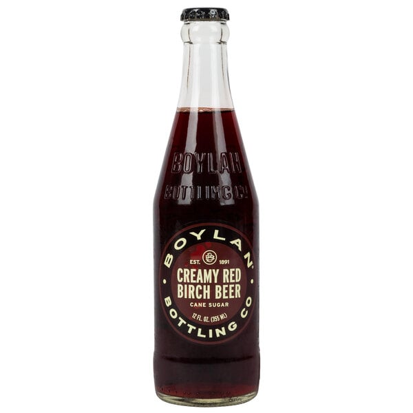 Boylan Bottling Co. Creamy Red Birch Beer 12 fl. oz. - 24/Case