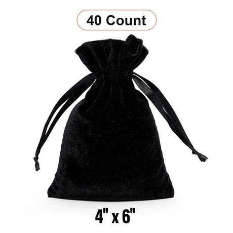 Velvet Gift Bags 4" x 6" Soft and Compact
