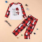 Plaid Print Christmas Outfits Pajama Set