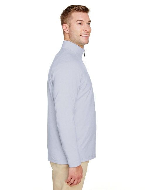 Devon & Jones® CrownLux Performance Men's Clubhouse Micro-Stripe Quarter-Zip