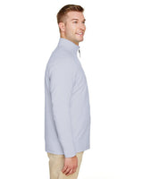 Devon & Jones® CrownLux Performance Men's Clubhouse Micro-Stripe Quarter-Zip