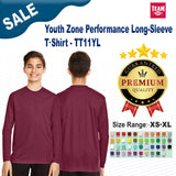 Team 365® Youth Zone Performance Long-Sleeve T-Shirt