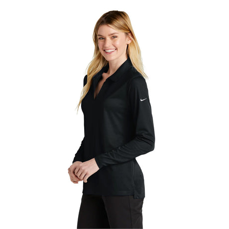 Devon & Jones® CrownLux Performance Ladies' Plaited Long Sleeve Polo