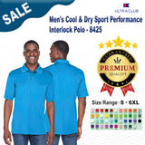 UltraClub® Men's Cool & Dry Sport Performance Interlock Polo