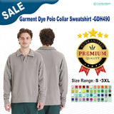 ComfortWash by Hanes® Garment Dye Polo Collar Sweatshirt - GDH490