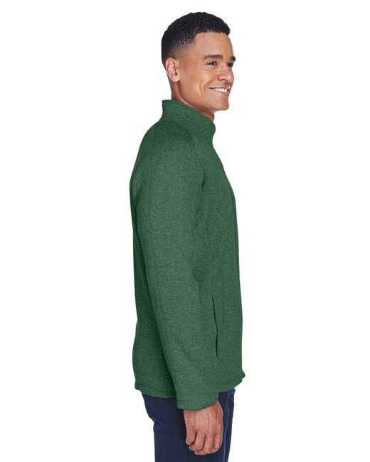 Devon & Jones® Men's Bristol Full-Zip Turtle Neck Long Sleeve Sweater Fleece Jacket
