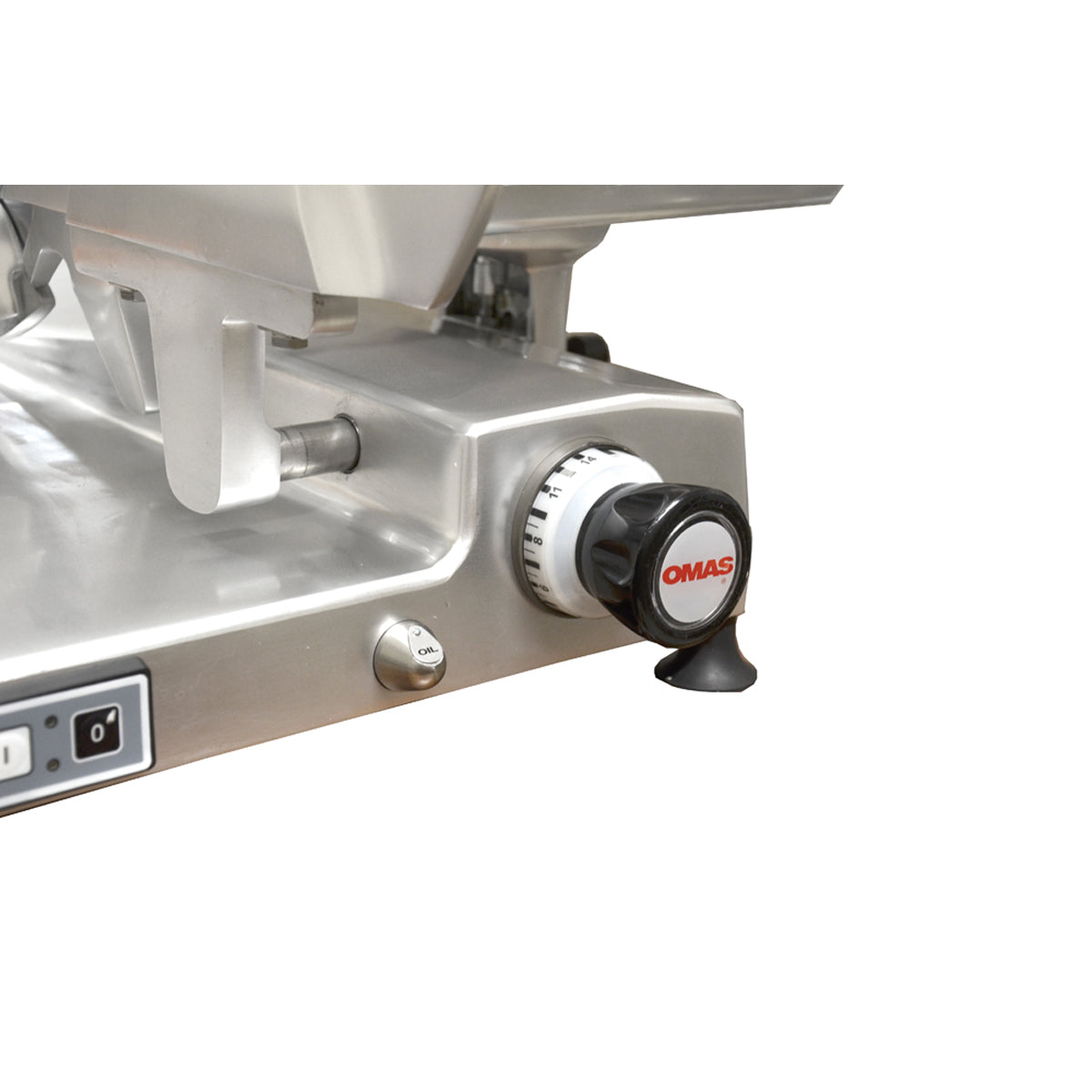 Omcan 44006 12 5/16" Horizontal Gear-Driven Slicer 110V, 0.40 HP