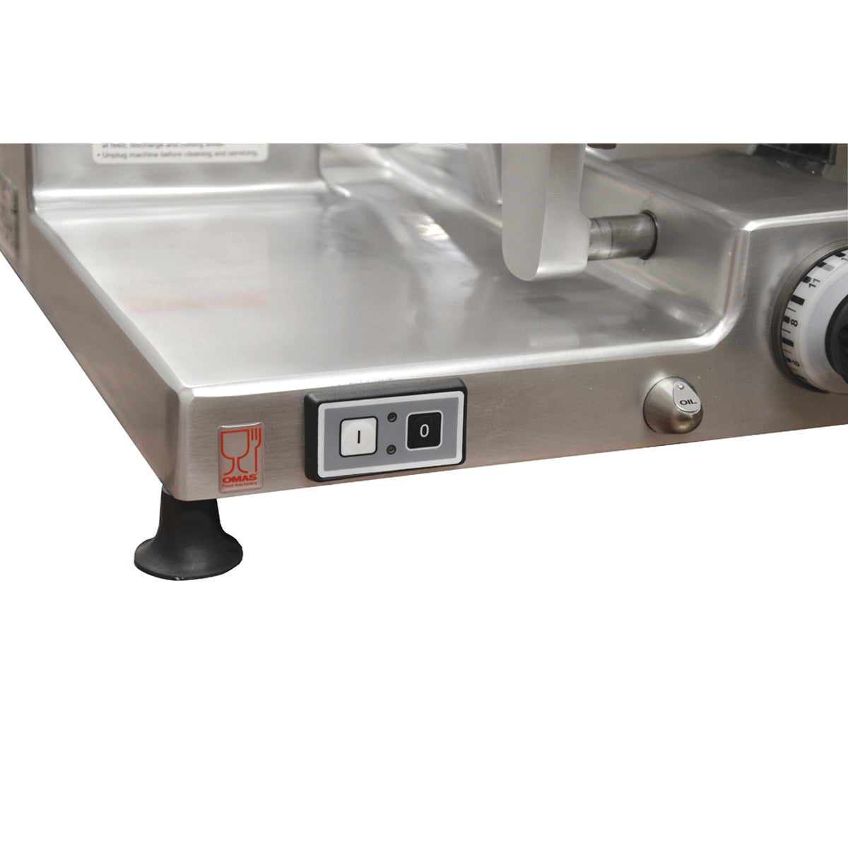 Omcan 44006 12 5/16" Horizontal Gear-Driven Slicer 110V, 0.40 HP