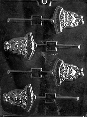 Small Bell Lolly Chocolate Mold - LPW011