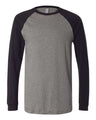 BELLA + CANVAS Men's Long Sleeve Jersey Baseball Tee