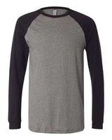 BELLA + CANVAS Men's Long Sleeve Jersey Baseball Tee