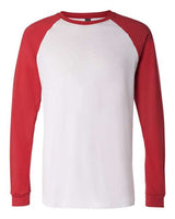 BELLA + CANVAS Men's Long Sleeve Jersey Baseball Tee