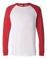 BELLA + CANVAS Men's Long Sleeve Jersey Baseball Tee