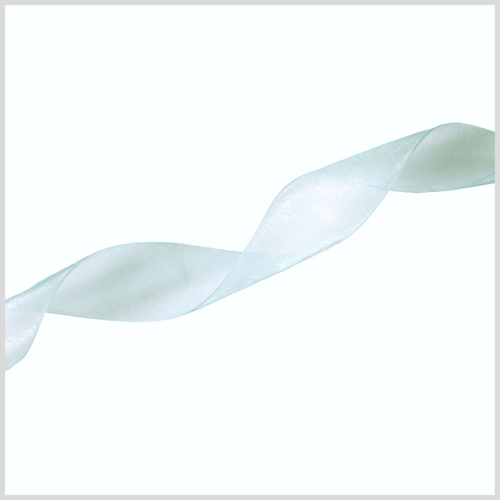 1.5" Aqua Organza Ribbon