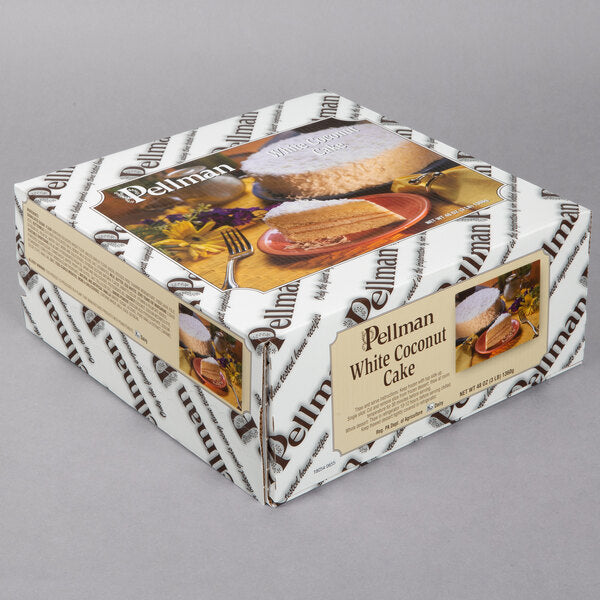 Pellman White Coconut Cake 48 oz. - 4/Case