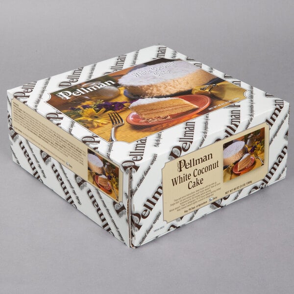 Pellman White Coconut Cake 48 oz. - 4/Case