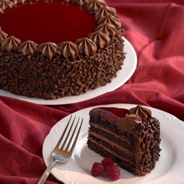 Pellman Raspberry Chocolate Cake 74 oz. - 4/Case
