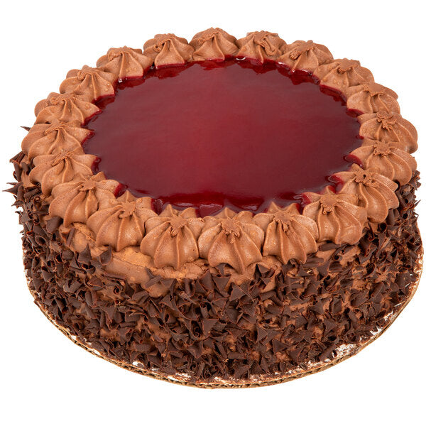 Pellman Raspberry Chocolate Cake 74 oz. - 4/Case