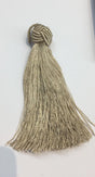 Round Ball Taupe Key Tassel - Taupe, 5" Length (100 Pieces)