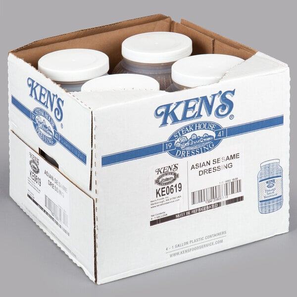 Ken's Foods 1 Gallon Asian Sesame Dressing - 4/Case