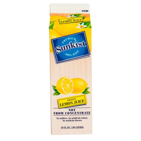Sunkist 30 fl. oz. 100% Frozen Lemon Juice - 12/Case