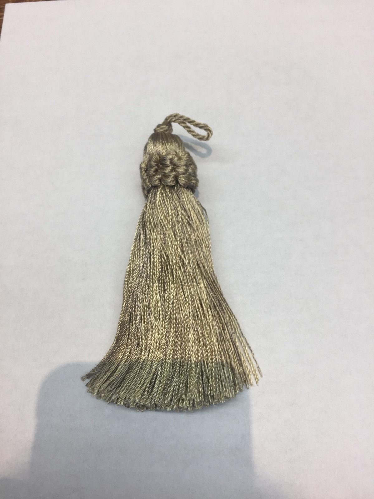 Italian Key Tassel - Light Green, 5" Length (100 Pieces)