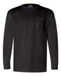 Bayside Unisex Union-Made Long Sleeve Pocket T-Shirt