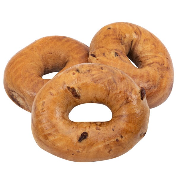 Original Bagel 4.5 oz. New York Style Cinnamon Raisin Bagel - 75/Case