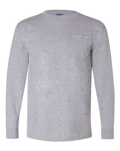 Bayside Unisex Union-Made Long Sleeve Pocket T-Shirt