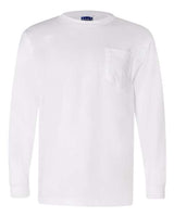 Bayside Unisex Union-Made Long Sleeve Pocket T-Shirt
